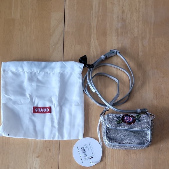 Staud Tiny Tommy Beaded Crossbody Bag - Picture 4 of 7